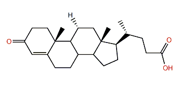 3-Oxo-chol-4-en-24-oic acid